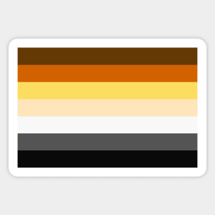 Seamless Repeating Gay Bear Pride Flag Pattern Sticker